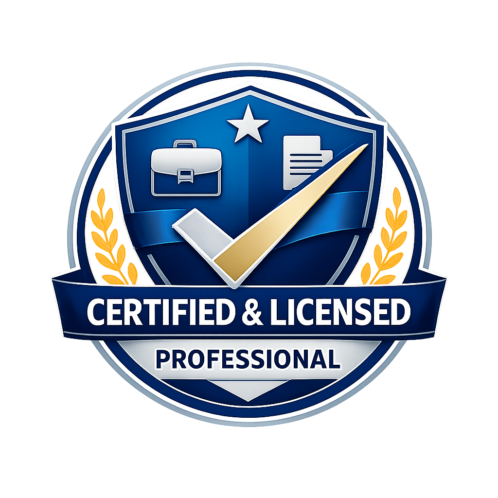 Certified and License Professional